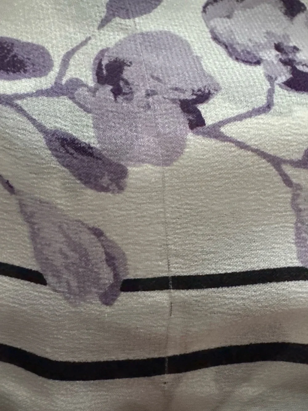 White House black market 100% silk white, black and purple floral scarf shawl